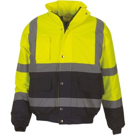 Giacca da lavoro bicolore YOKO alta visibilità Giallo / Marina XL (1/2)