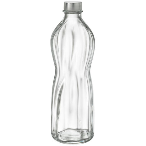 BOUTEILLE EN VERRE AQUA BORMIOLI 1 LITRE (1/2)