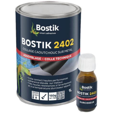 Bostik – Colle néoprène 2402 séchage rapide – Résistance à la déchirure – Pour caoutchouc, néoprène et stratifiés – Application précise
