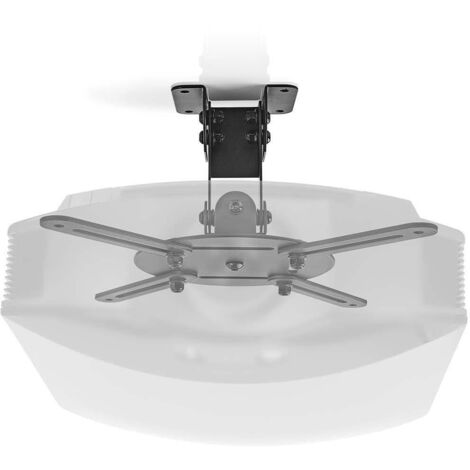 Support pour projecteur entierement reglable 10kg rotatif inclinable acier noir 410255 (1/5)