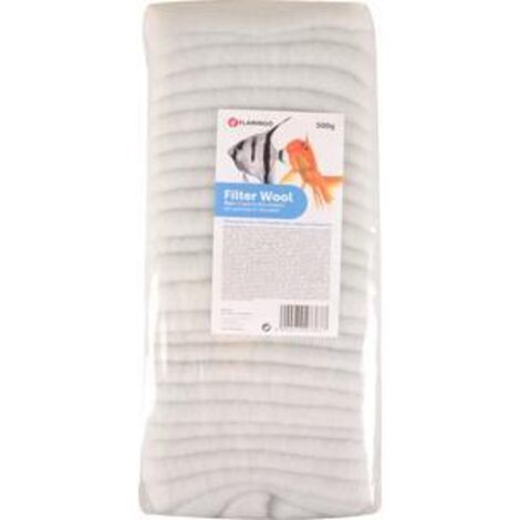 Ouate pour Aquarium 500 g pour filtration aquarium - Flamingo