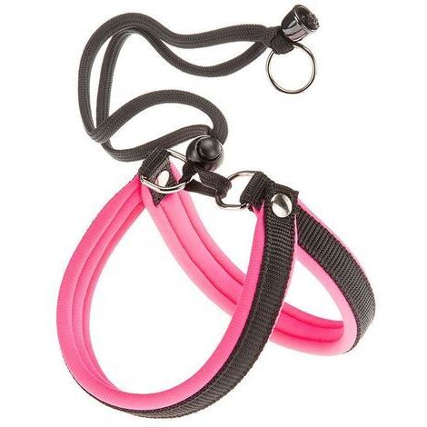 Ferplast AGILA FLUO 3-9 Harnais ergonomique pour chiens avec rembourrage moelleux. Fermeture avec cordonnet.. Variante 3 - Misure: A=B 42-50 cm 15 mm - Fuchsia