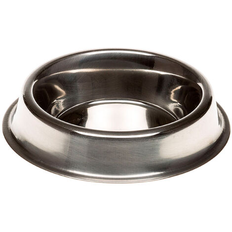 Ferplast SUPERNOVA Gamelle en acier inoxydable avec bord inférieur relevé. 6 tailles. Variante 30 - Misure: Ø 14.5 x h 3.4 cm - 0.2 L - (1/4)