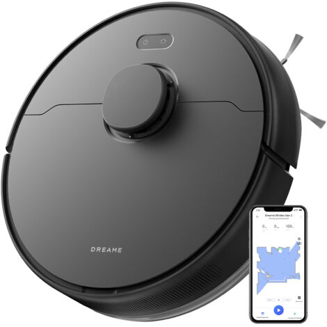 Dreame – Aspirateur robot laveur 2 en 1 – Navigation laser LDS intelligente – Aspiration 6000Pa – Compatible sols durs et tapis – Contrôle WiFi et Alexa - 000Pa (1/10)