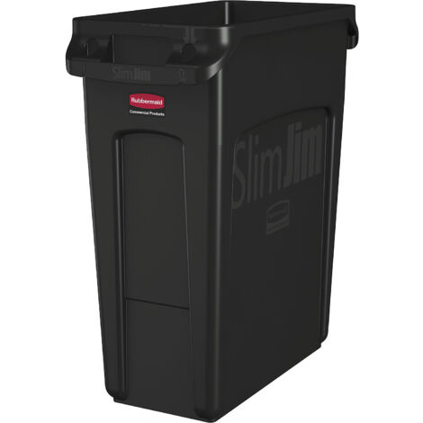Rubbermaid, Poubelle SLIM JIM®, capacité 87 l, avec canaux (1/5)