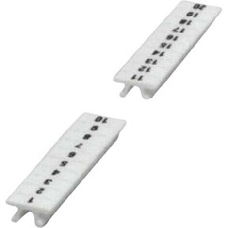 Repères pour blocs de jonction Contenu: 10 pc(s) Phoenix Contact ZB 8,LGS:FORTL.ZAHLEN 21-30 1052015:0021 X48789 (1/2)