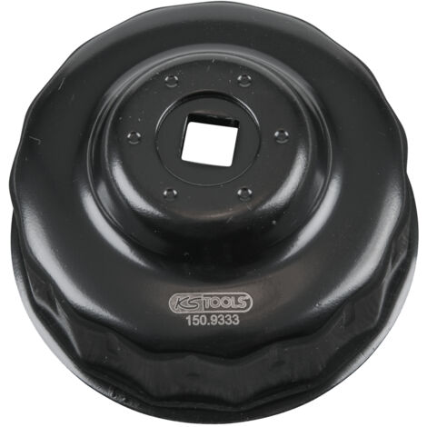 KS Tools - Cloche pour filtre à huile 3/8'', diamètre 75/77 mm - 150.9333