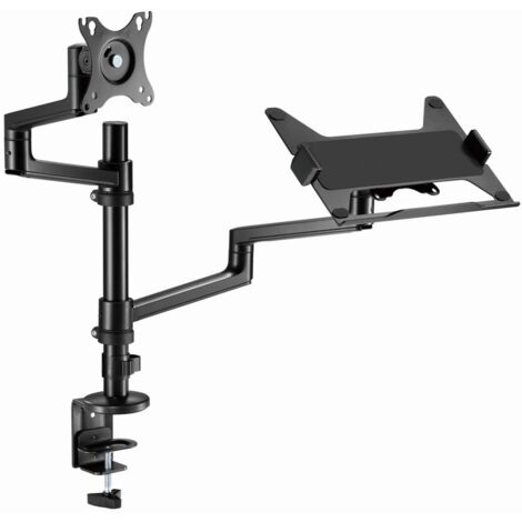 Gembird MA-DA-04 Support de bureau réglable avec bras pour écran et plateau pour ordinateur portable, 17"-32", jusqu'à 8 kg (1/5)