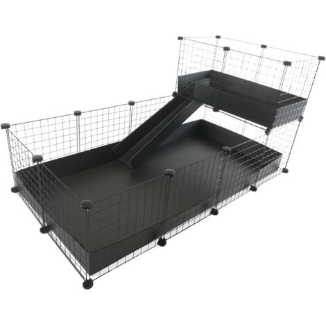 Module d'escalier C&C étage 4x2 Loft2x1 Rampe noir (1/5)