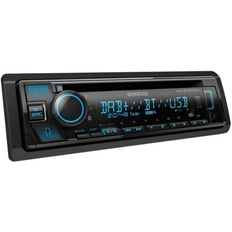 Kenwood KDC-BT560DAB Autoradio port pour commande au volant, kit mains libres bluetooth, tuner DAB+ X229642 (1/3)