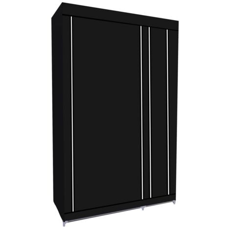 Armoire de rangement 110x45x175 cm – 5 étagères – Housse en tissu non tissé – Accès facile avec porte à enrouler – Herzberg (1/3)