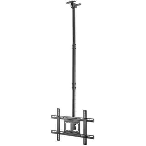 Support plafond inclinable et pivotant pour TV 37-80" – Charge max 50kg – Acier haute résistance – Installation sur plafonds plats ou inclinés – Aisens (1/3)