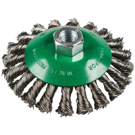 Brosse cônique Klingspor bk 600 z acier inox 100 mm (1/2)