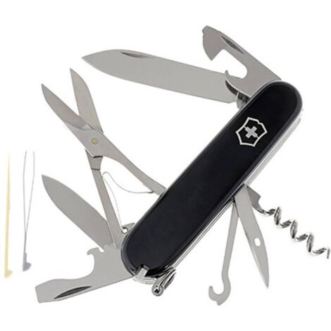 Couteau suisse Victorinox Climber, 14 fonctions, y compris ciseaux et crochet multi-usages, 82 gr, couleur noir. (1/2)