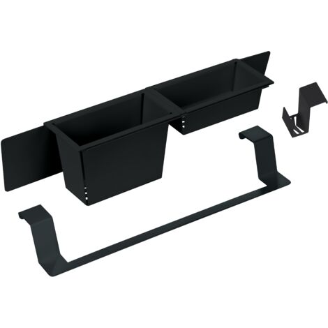 Deante Magnetic kit accessoires évier noir acier inoxydable (1/4)