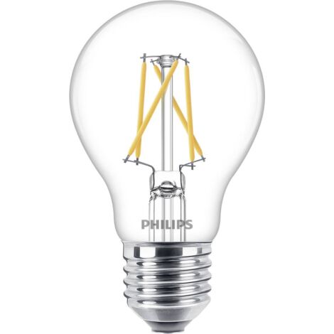 Philips LED 77213001 LED CEE F (A - G) E27 forme de poire 7.5 W, 3 W, 1.6 W = 60 W, 30 W, 16 W blanc chaud (Ø x L) 6 cm x 10.4 cm à intensité varia A866692 (1/10)