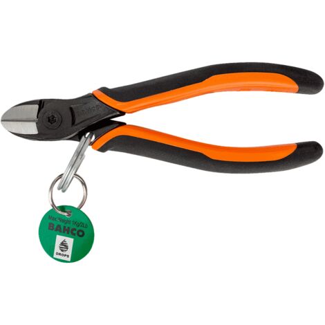 Bahco - Pince coupante diagonale à ressort ERGO 125 mm avec anneau de sécurité - TAH2101G-125 (1/2)