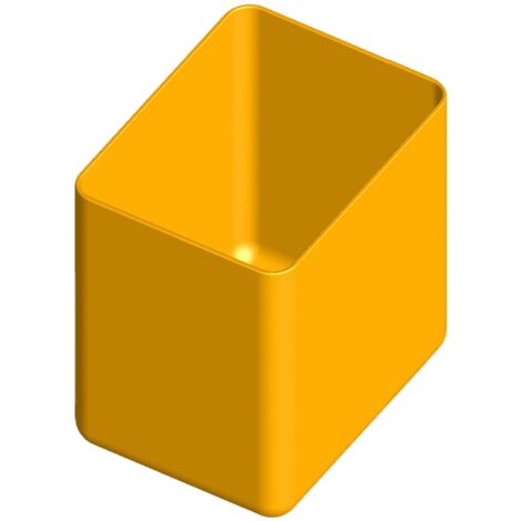 Boîte en polypropylène 90 x 69 h 94 mm pour organiseur en plastique Art Plast de L443 x P317 x H107 mm (1/4)