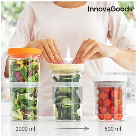 Northix Récipients de Cuisine Hermétiques Multicolore Set 3 (1/5)