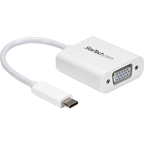 StarTech.com Adaptateur USB-C vers VGA blanc (1/5)