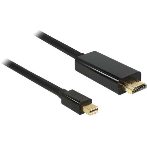 Câble Premium Mini DisplayPort 1.1a vers HDMI 1.3 (Full HD 1080p) / noir - 2 mètres (1/2)