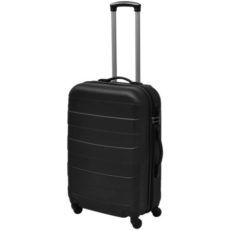 vidaXL Ensemble de valises rigides 3 pcs Noir 45,5/55/66 cm (1/5)