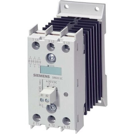 Relais statique Siemens, 20 A, Rail DIN, 30 V c.c., 600 V ( Prix pour 1 ) (1/5)