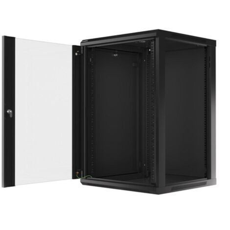 Lanberg WF01-6618-10B Armoire rack murale noire 18U (1/3)