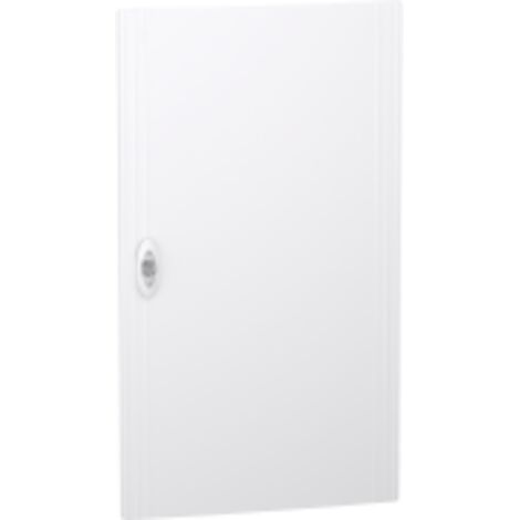 Schneider Electric – Porte de coffret électrique pleine RAL9003 4 rangées 18 modules – Largeur 426mm, Hauteur 750mm – LVSXDP418