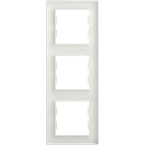 Plaque de finition Schneider Electric Asfora glossy blanche – Matériau ABS 100 % – Indice de protection IP20 – Pour installation électrique – Apc Schneider