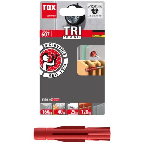 Tox Cheville polyvalente Tri 12/71 blister - 4 pièces - 10700181