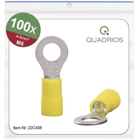 Accessoires de connexion Quadrios 22c458 6.0 mm² jaune 100 pièces (1/4)