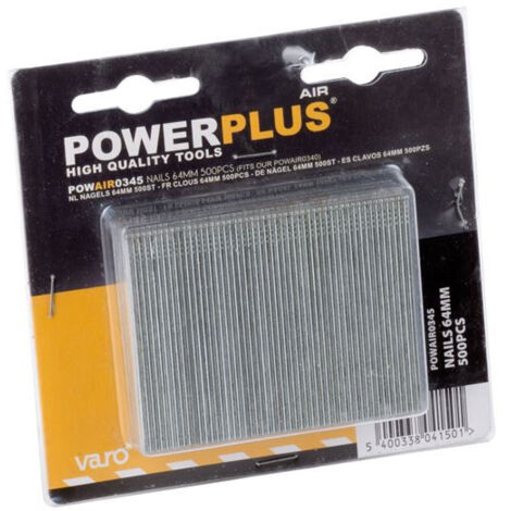 Clous Powerplus powair0345 64 mm pack 500 (1/2)