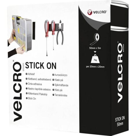 Ruban adhésif Velcro vel-ec60243 50 mm x 5 m résistant aux intempéries