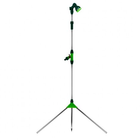 Douche de jardin verto 15g685 hauteur réglable tête mobile