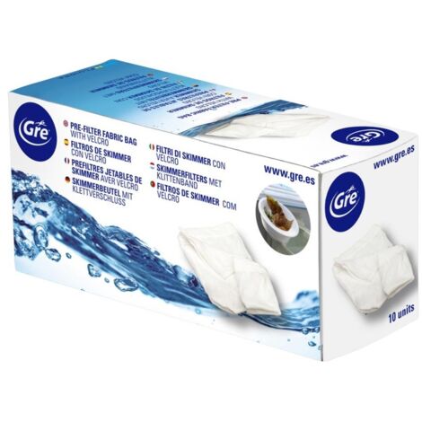 Filtre skimmer gre-pools fsk10 jetables attache velcro