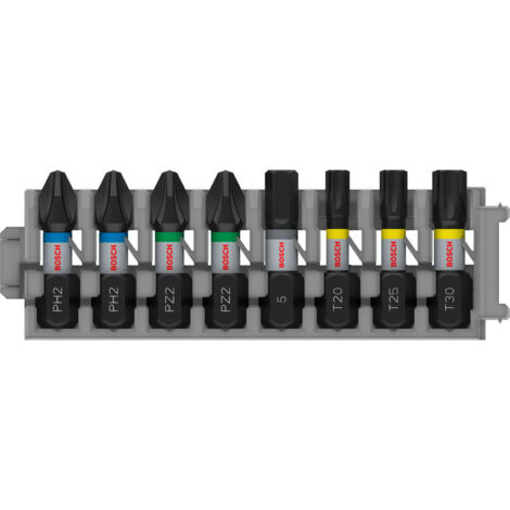 Accessoire pour visseuse Bosch pro impact 8 pièces 25 mm (1/5)