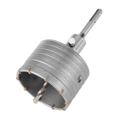 Scie trépan graphite 55h323 adaptateur SDS+ foret pilote