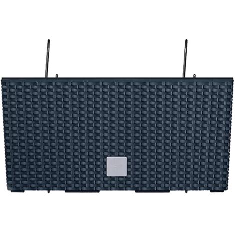Prosperplast Jardinière de balcon RATO CASE 39x18x19 cm - Anthracite (1/5)