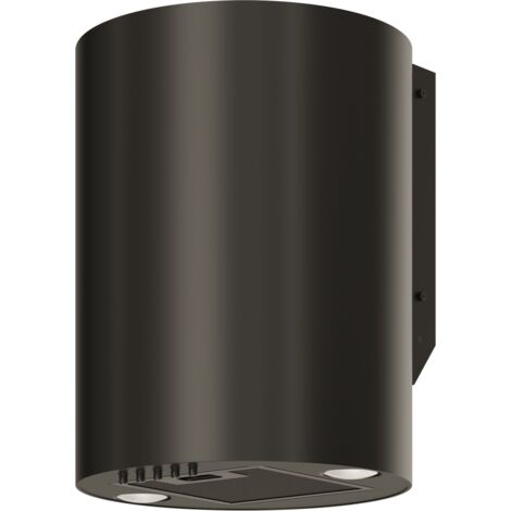 Hotte casquette MAAN Elba Mini WPB 431 – Acier noir – 310mm diamètre – 400mm hauteur – 3 vitesses – 120-300 m³/h – Télécommande – Maas Elektronik