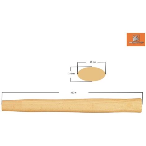 Manche de marteau Topex 0,5 kg - Remplacement, 320 mm