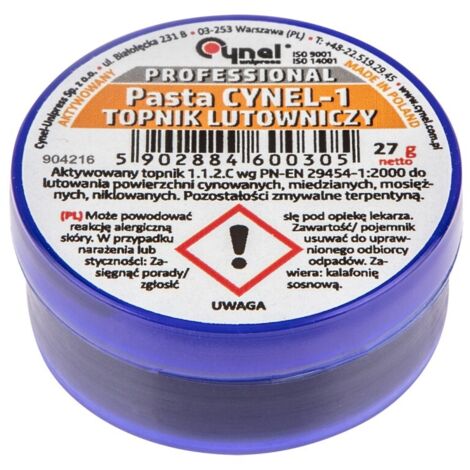 Flux de soudure cynel 44E816 27g soudure douce cuivre (1/2)