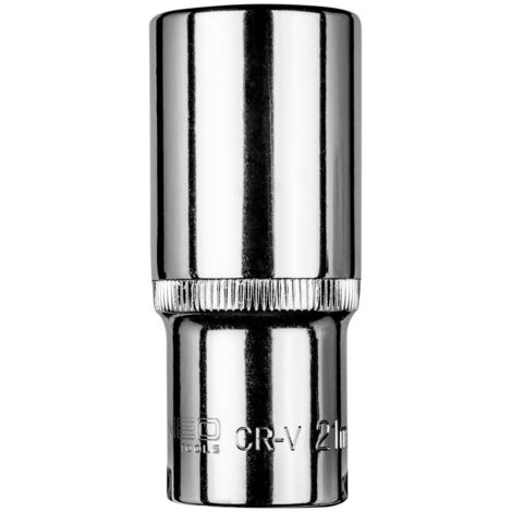 Clé à douille neo 08-196 21 mm longue surface moletée (1/2)