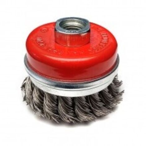 Brosse métallique dedra f37-065 acier 65 mm m14 (1/2)