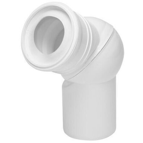 Coude WC tycner kolano wc 110 mm kulowe angle 90° ajustable (1/3)