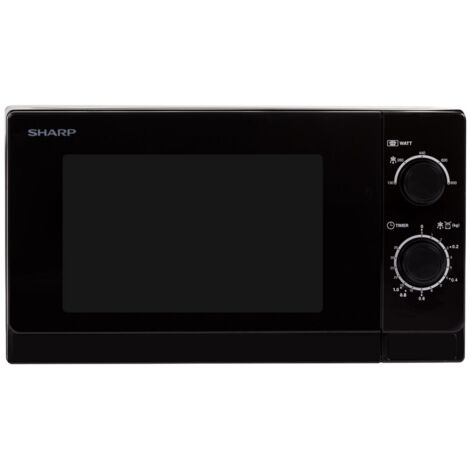 Sharp R-200BKW micro-ondes noir 20 litres 800 watts (1/4)