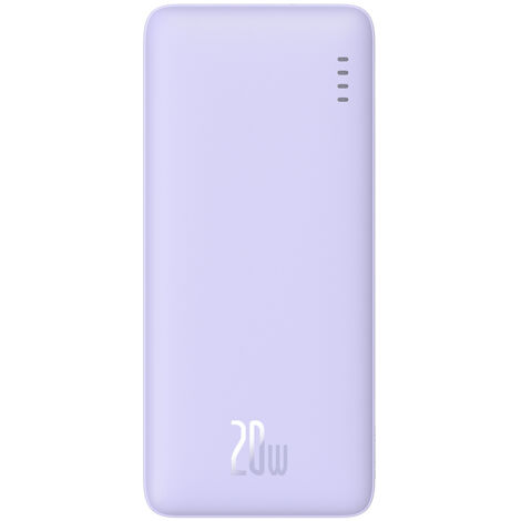 Batterie externe 10 000 mAh Airpow Charge rapide 20 W - violet (1/5)