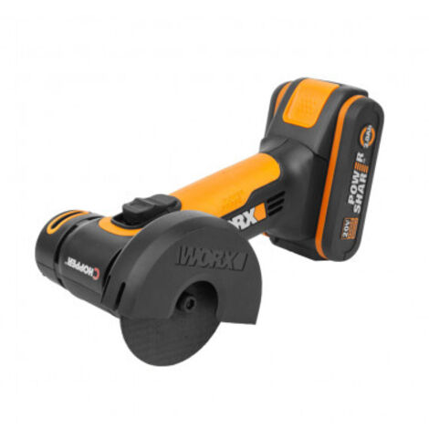 Mini meuleuse d'angle sans fil 20V 76mm (1x2.0Ah) Worx (1/2)