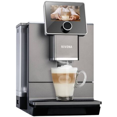 Robot café broyeur 15 bars – Titane – Réservoir amovible 2.2L – Système Aroma Balance – Écran TFT tactile – Nivona (1/5)