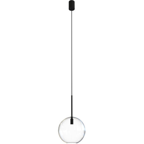 Suspension Nowodvorski Sphere verre transparent noir Ø20 (1/5)